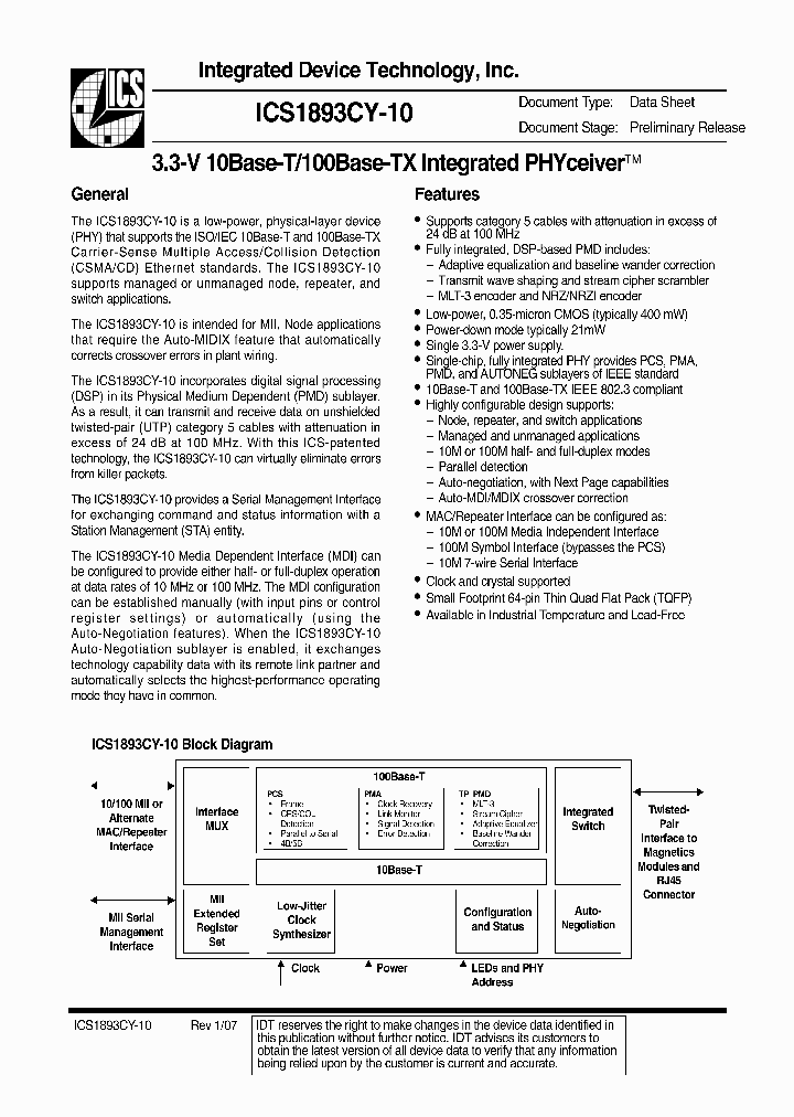 1893CYI-10LF_3752972.PDF Datasheet