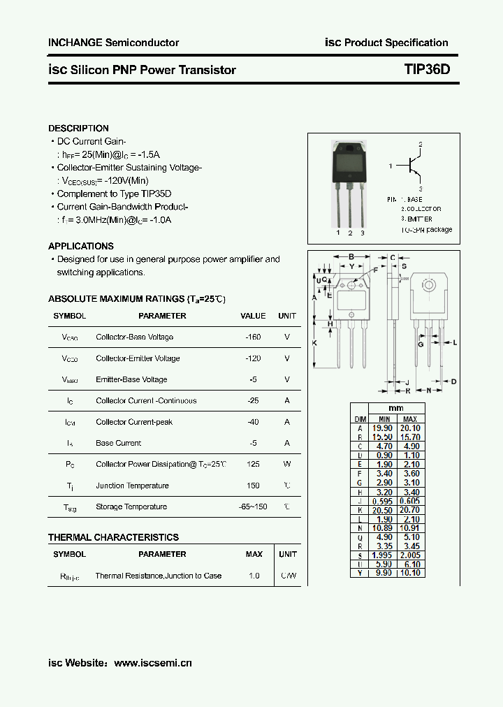TIP36D_3834100.PDF Datasheet