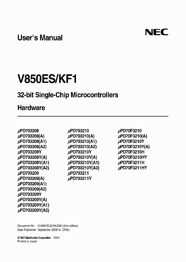 UPD703208YGC-XXX-8BT_3752105.PDF Datasheet
