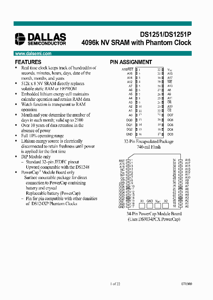 DS1251YP--70-IND_3754635.PDF Datasheet