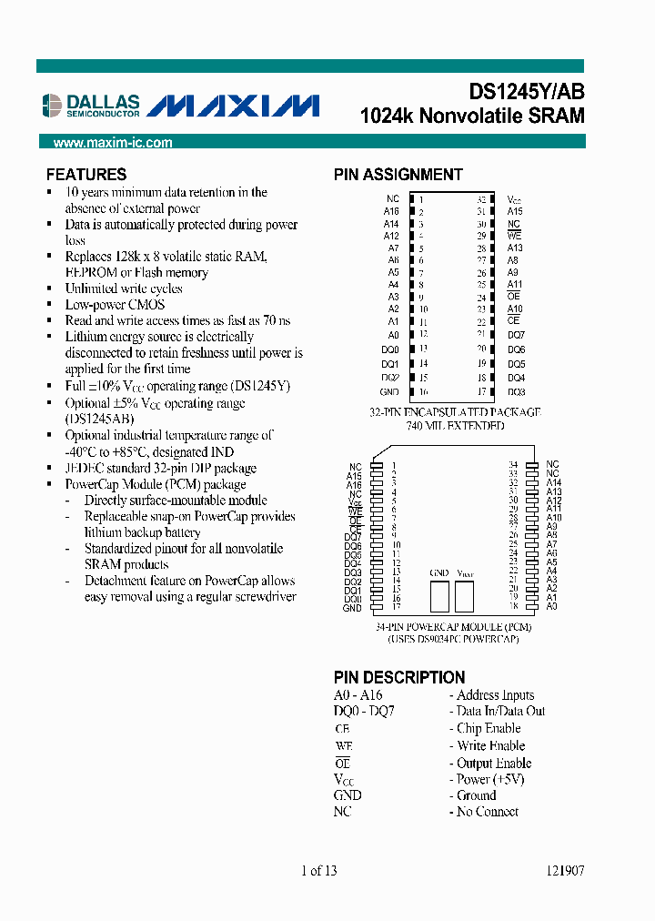 DS1245YP-70_3755656.PDF Datasheet