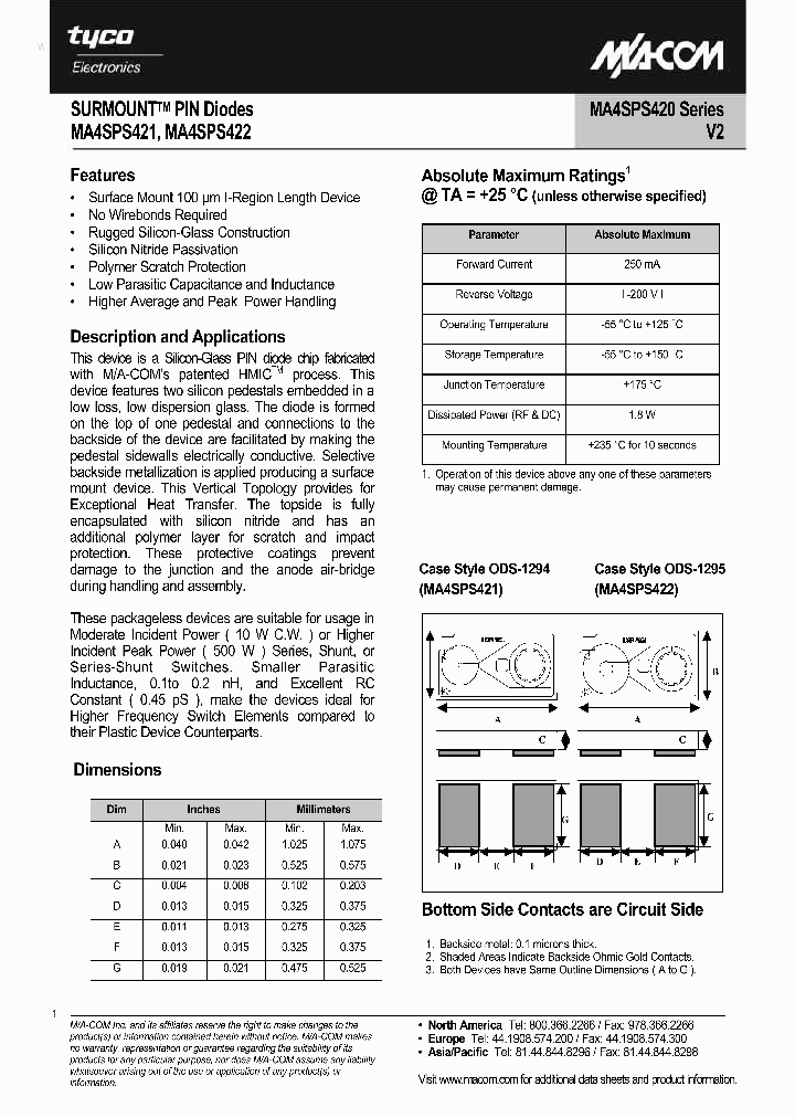MA4SPS420_3850122.PDF Datasheet