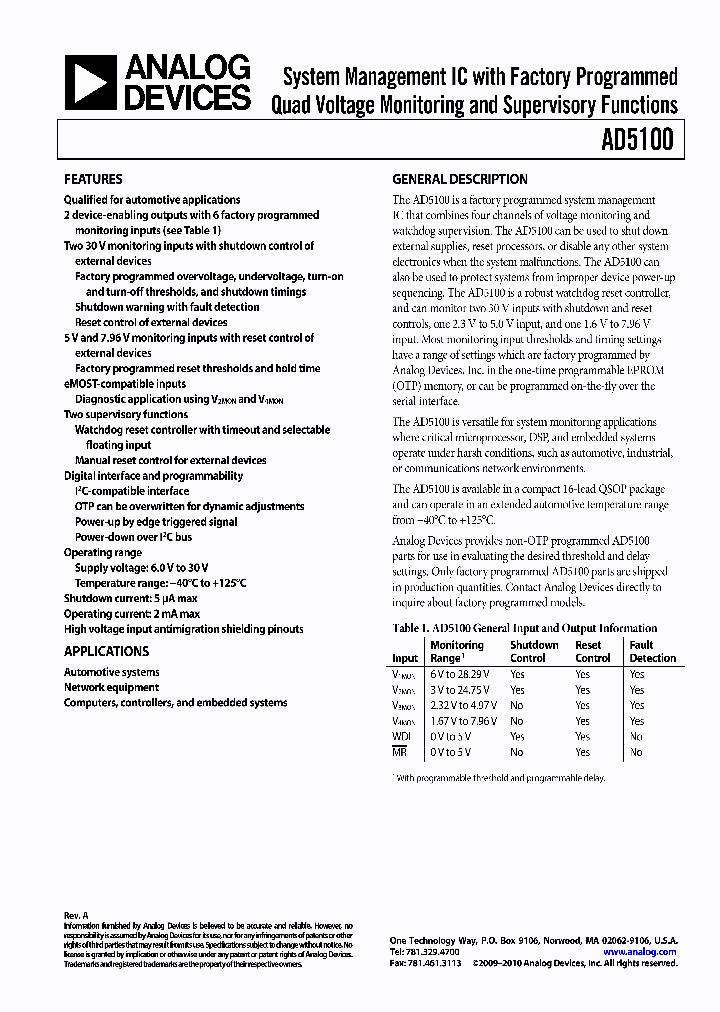AD5100YRQZ-1RL7_3757580.PDF Datasheet