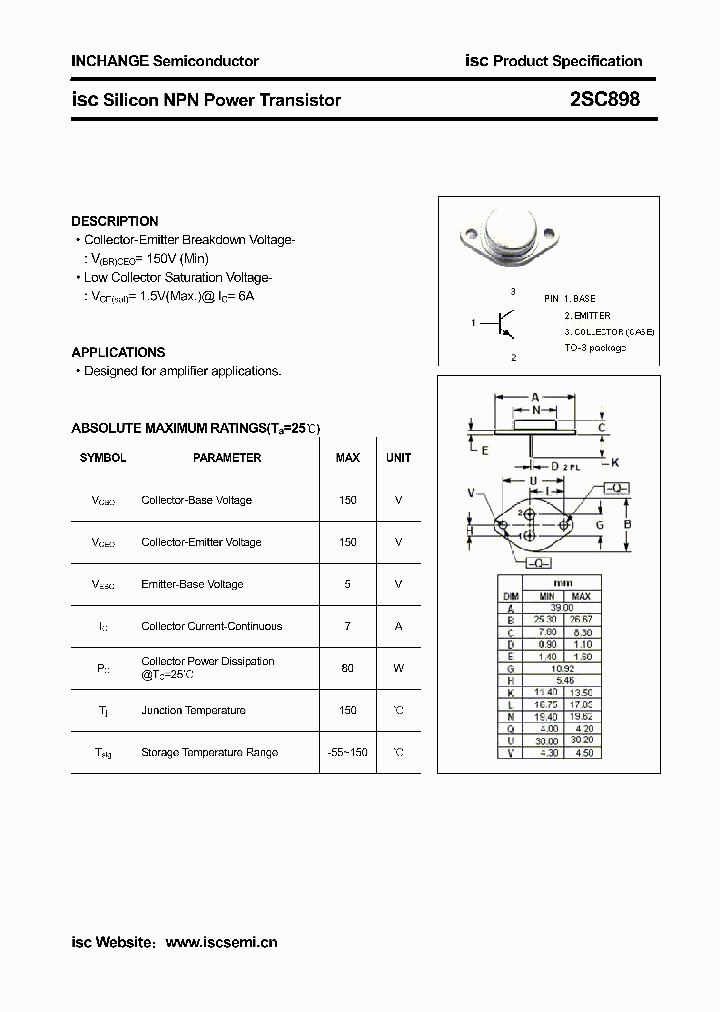 2SC898_3838032.PDF Datasheet