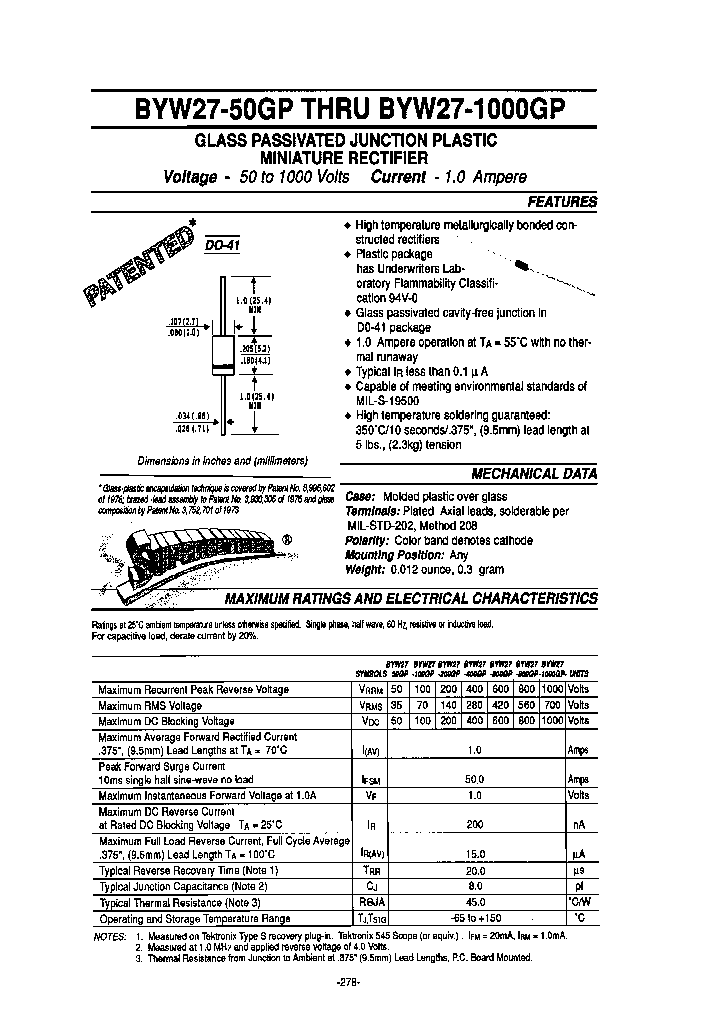 BYW27-400GP_3758193.PDF Datasheet
