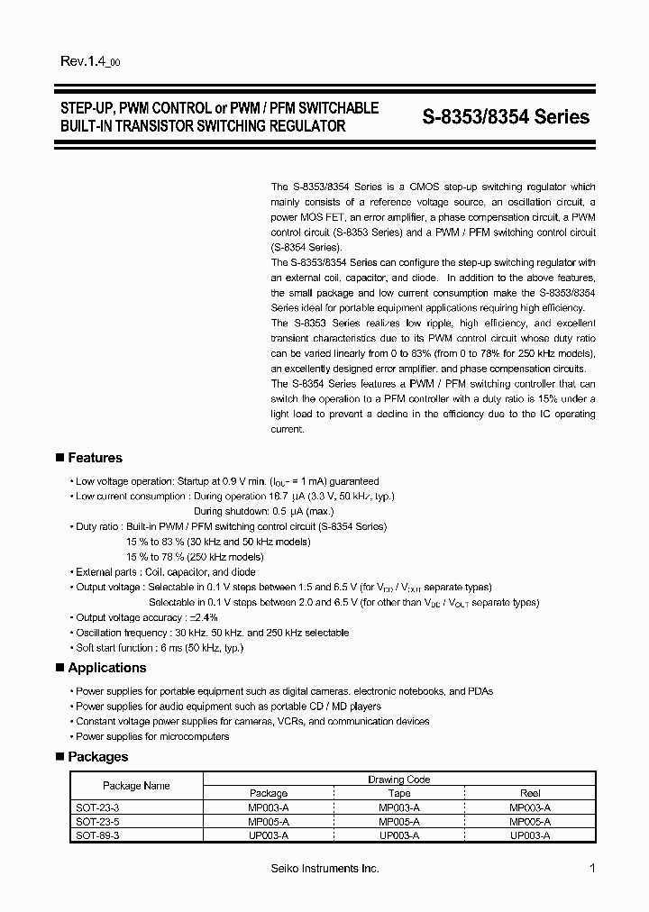 S-8353J30MC-IYP-T2_3755624.PDF Datasheet
