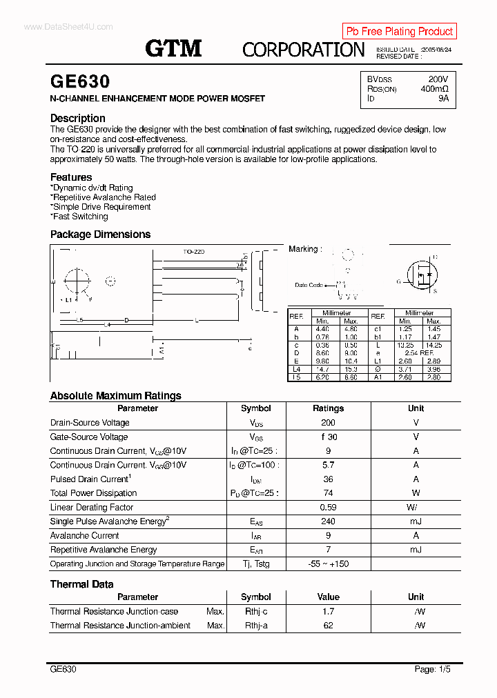 GE630_3868560.PDF Datasheet