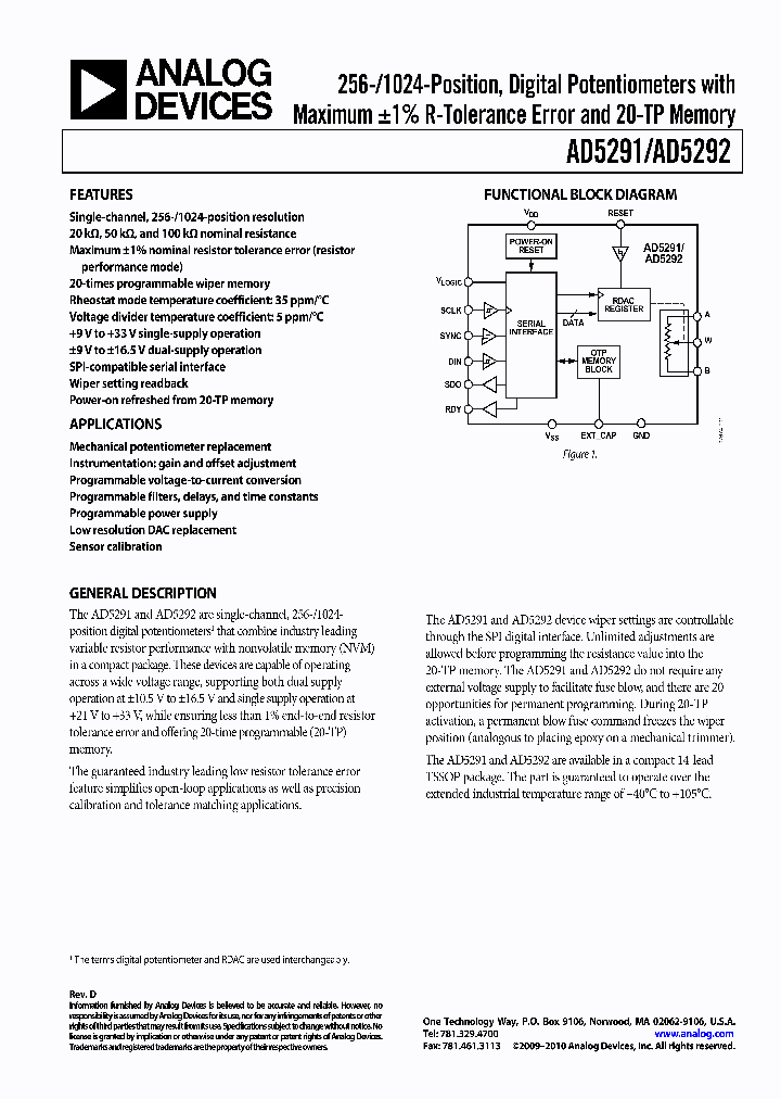 AD5292BRUZ-100-RL7_3761723.PDF Datasheet