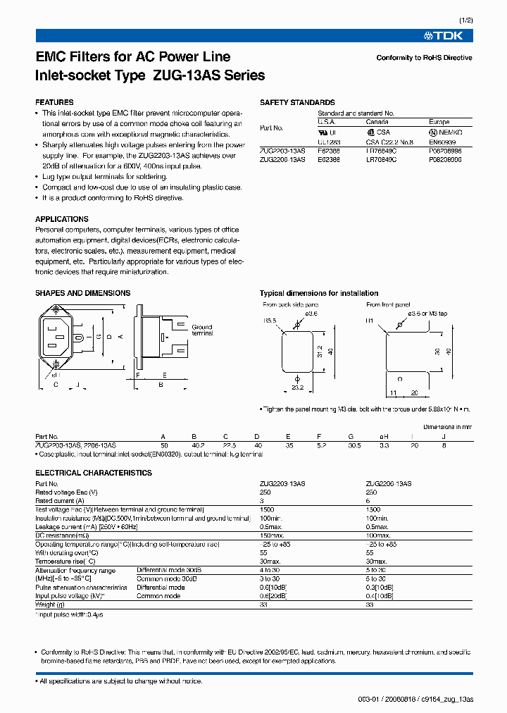ZUG2203-13AS_3762217.PDF Datasheet
