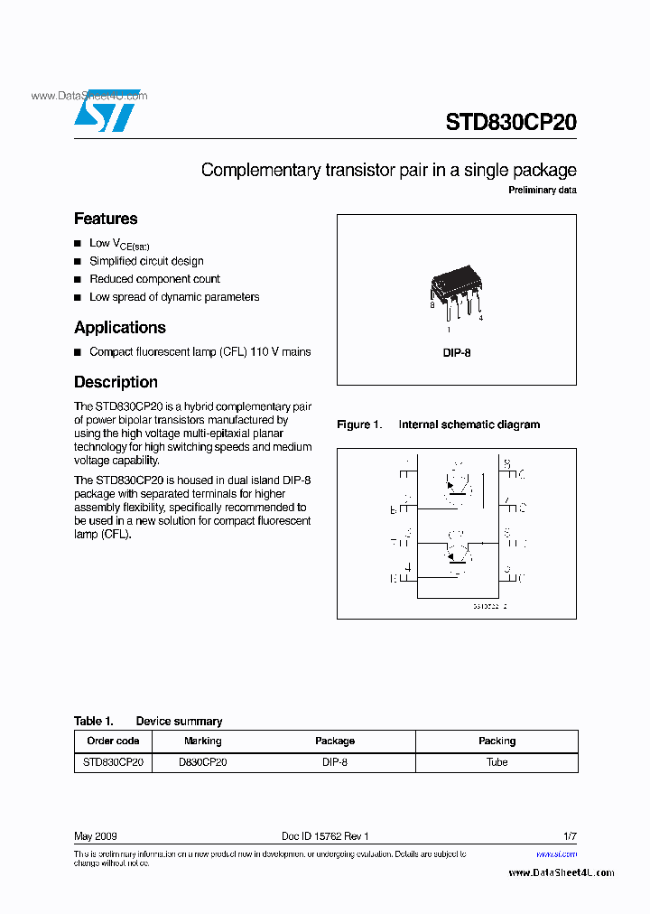 STD830CP20_3882096.PDF Datasheet