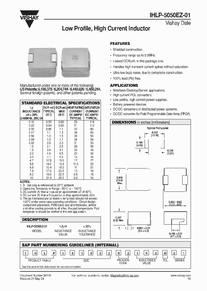 IHLP-5050EZ-01082UH-20_3761619.PDF Datasheet
