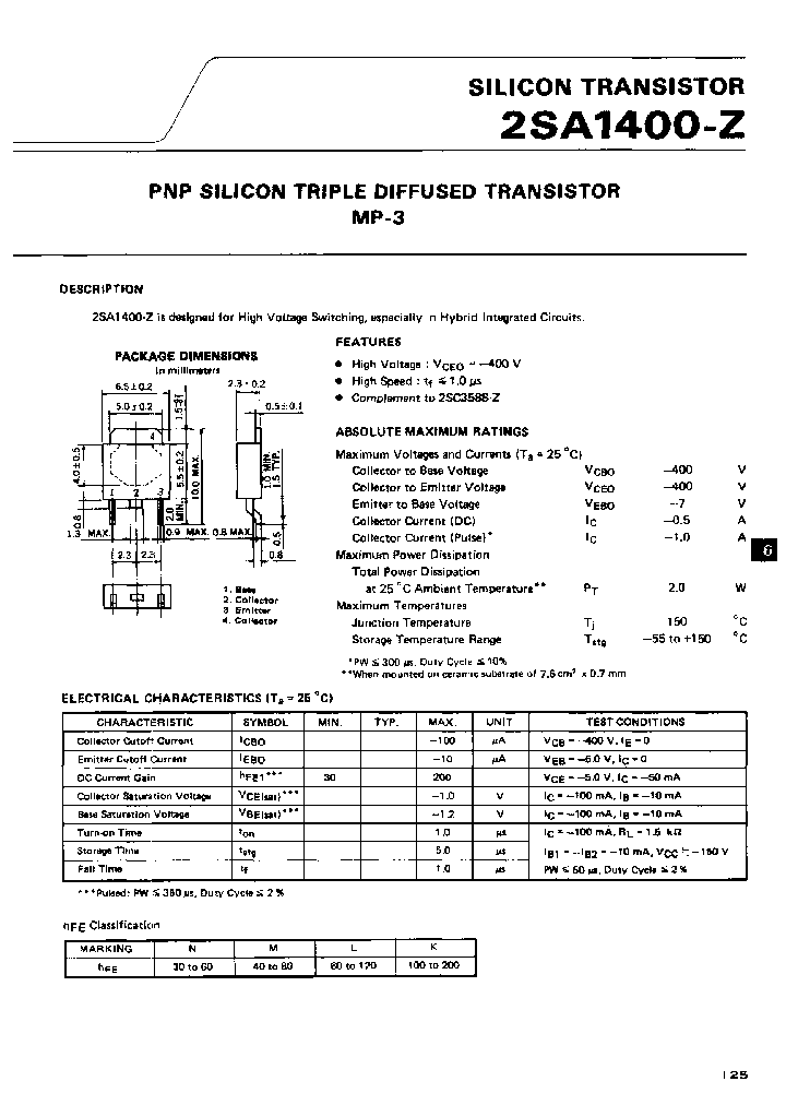 2SA1400-Z-T1N_3763167.PDF Datasheet