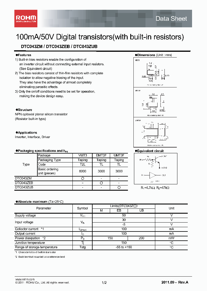 DTC043ZEB_3882484.PDF Datasheet