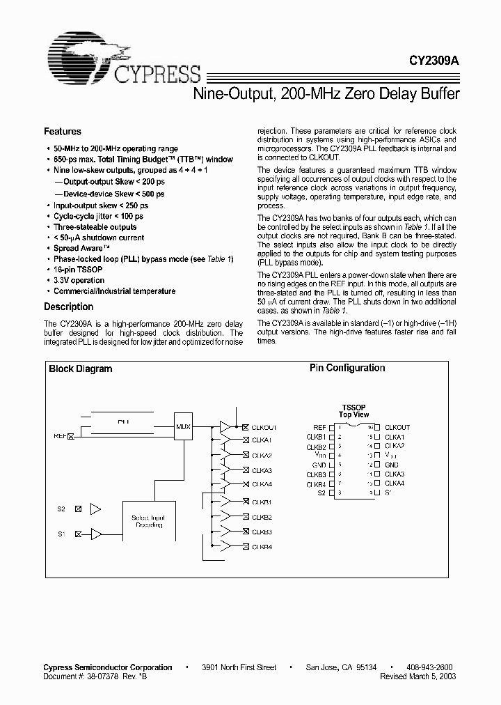 CY2309AZC-1HT_3765806.PDF Datasheet