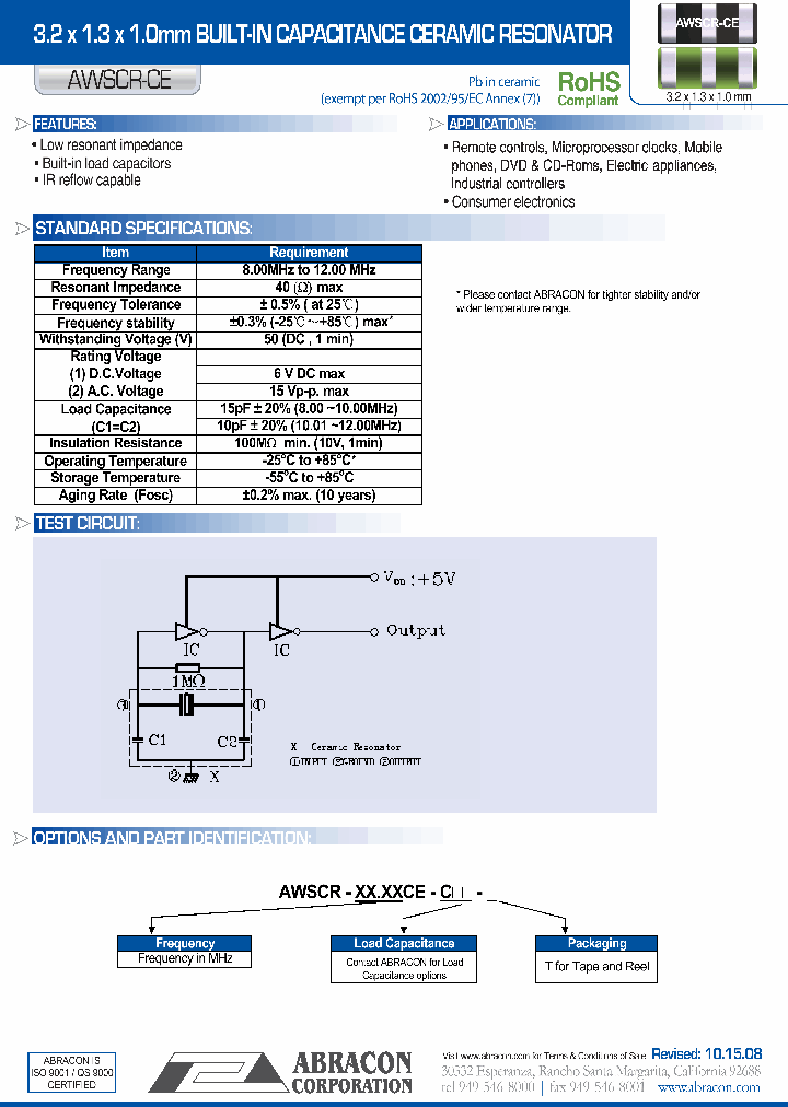 AWSCR-1001MHZCE-C10-T_3765820.PDF Datasheet