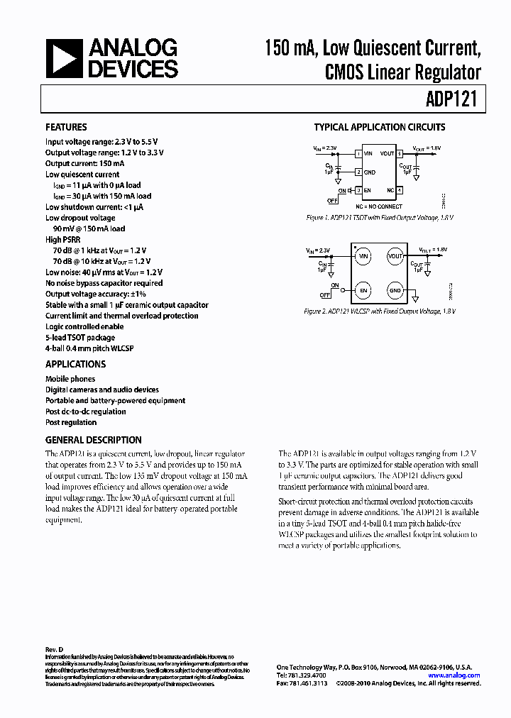 ADP121-ACBZ15R7_3764427.PDF Datasheet