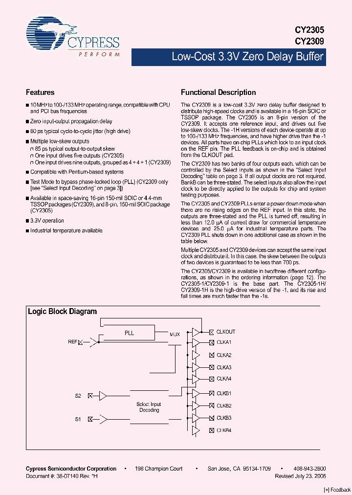 CY2309EZXC-1HT_3765809.PDF Datasheet
