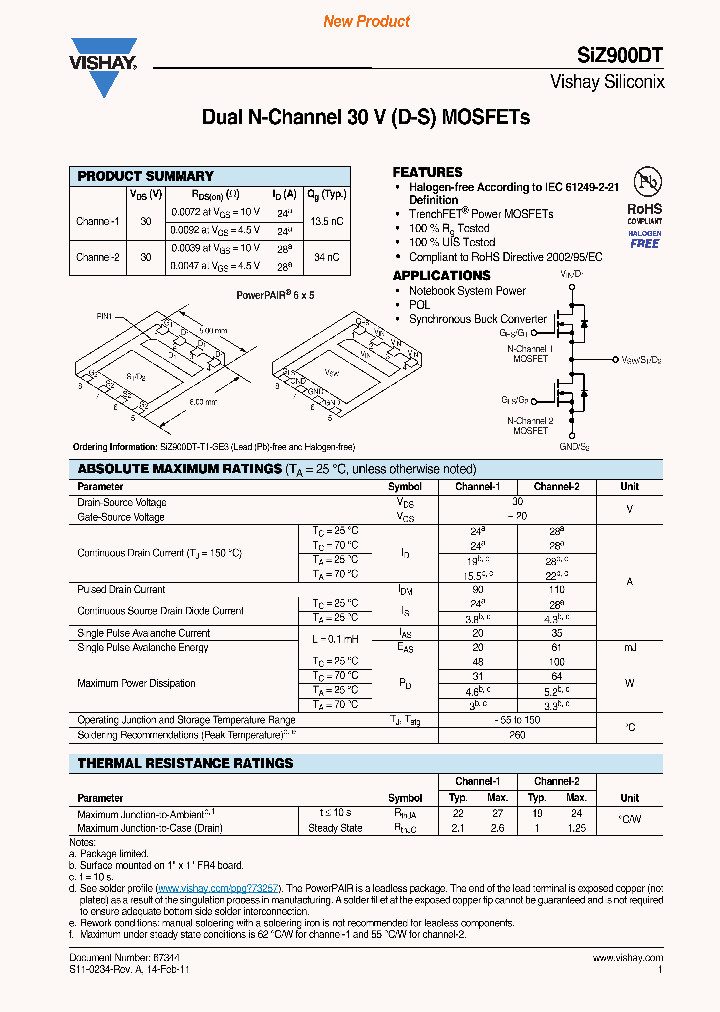 SIZ900DT-T1-GE3_3767126.PDF Datasheet