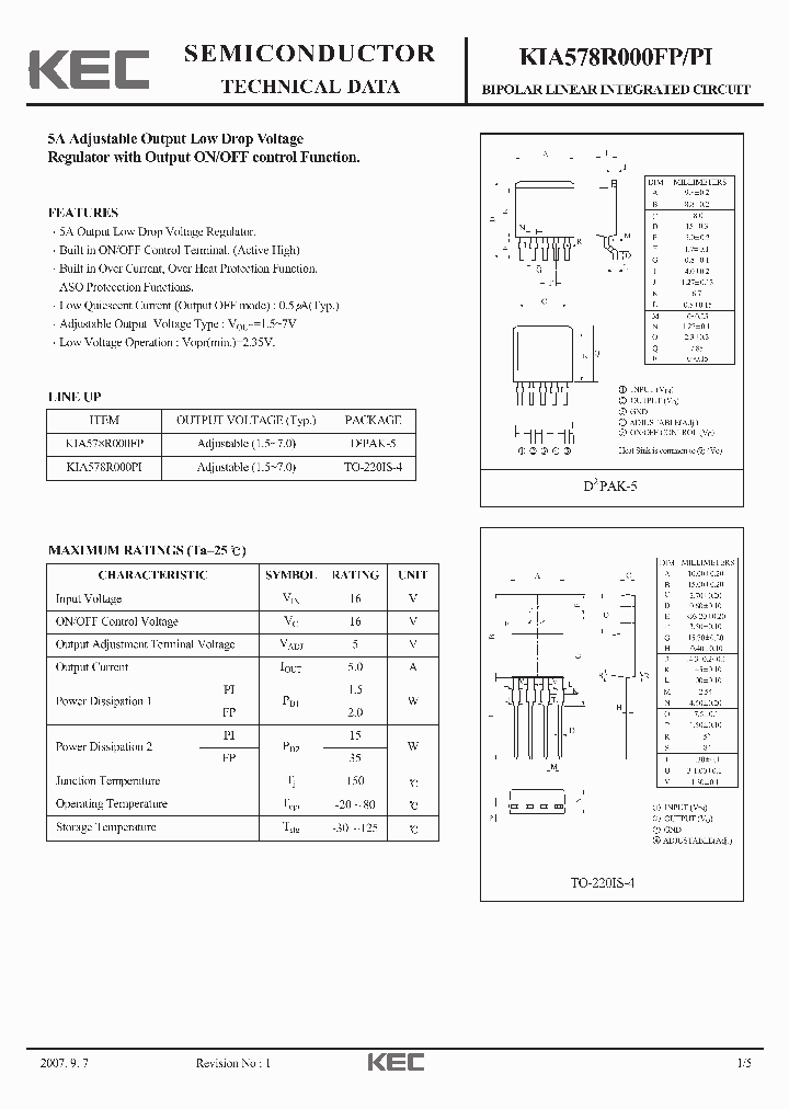 KIA578R000FP_3906188.PDF Datasheet