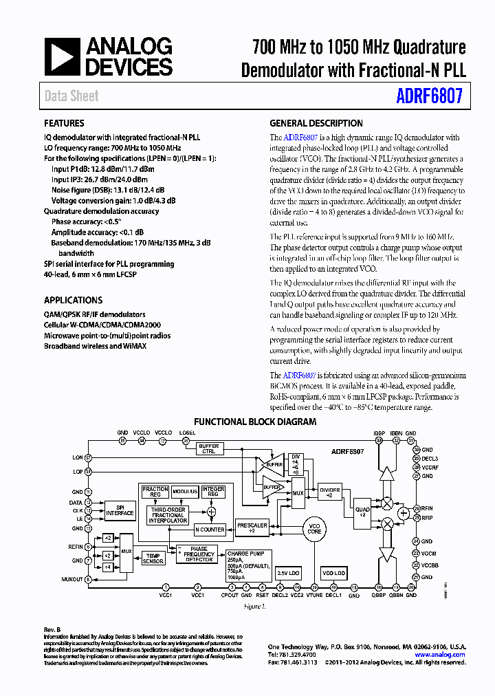 ADRF6807_3898427.PDF Datasheet