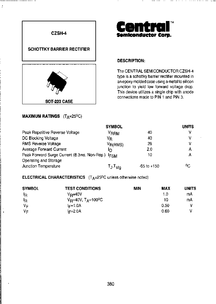 CZSH-4BKLEADFREE_3768205.PDF Datasheet
