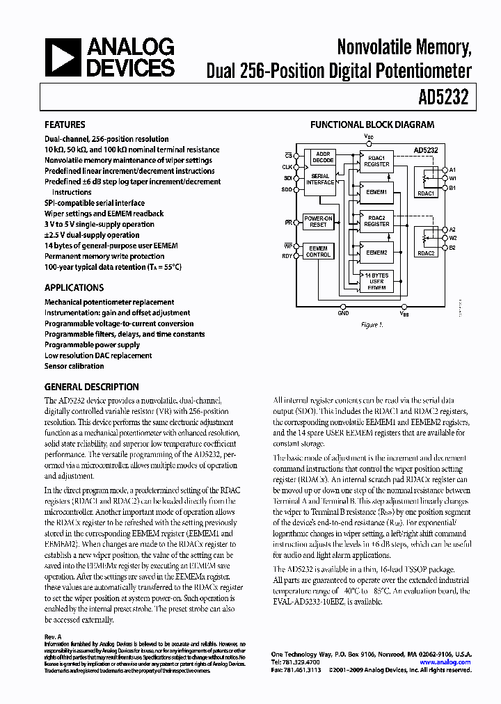 AD5232BRUZ10-REEL7_3768607.PDF Datasheet