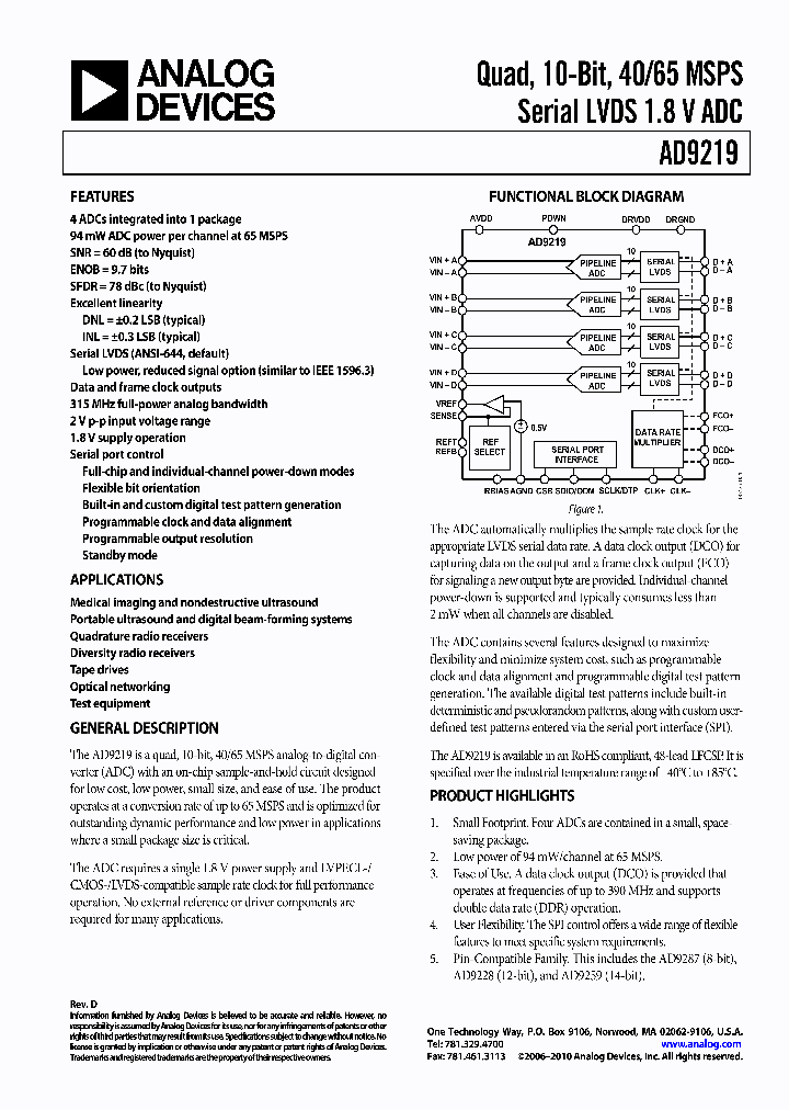 AD9219BCPZRL7-65_3763807.PDF Datasheet