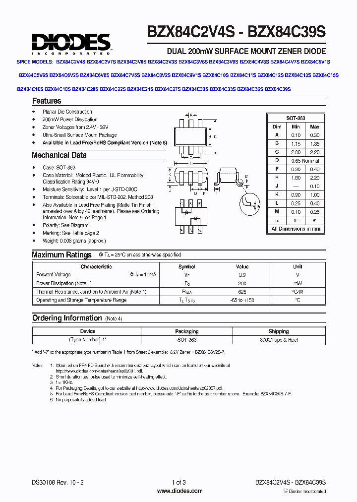 BZX84C33S-13_3761784.PDF Datasheet