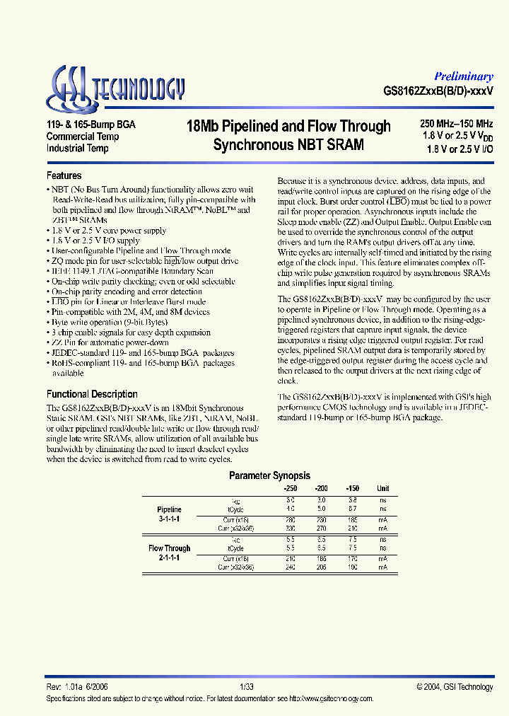 GS8162Z18BB-200IV_3768023.PDF Datasheet