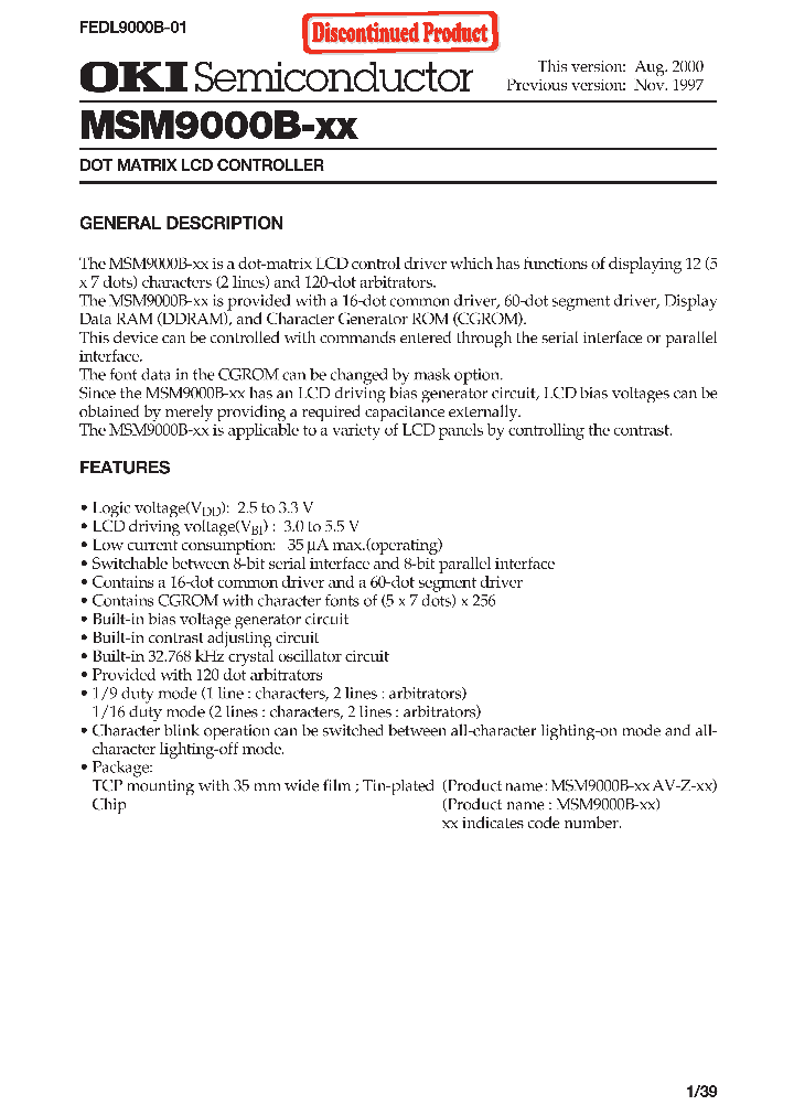 MSM9000B-XXAV-Z-XX_3767813.PDF Datasheet