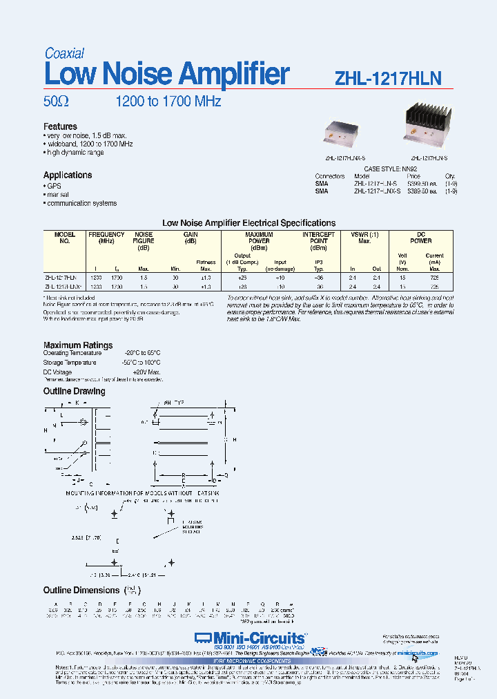ZHL-1217HLN_3769083.PDF Datasheet