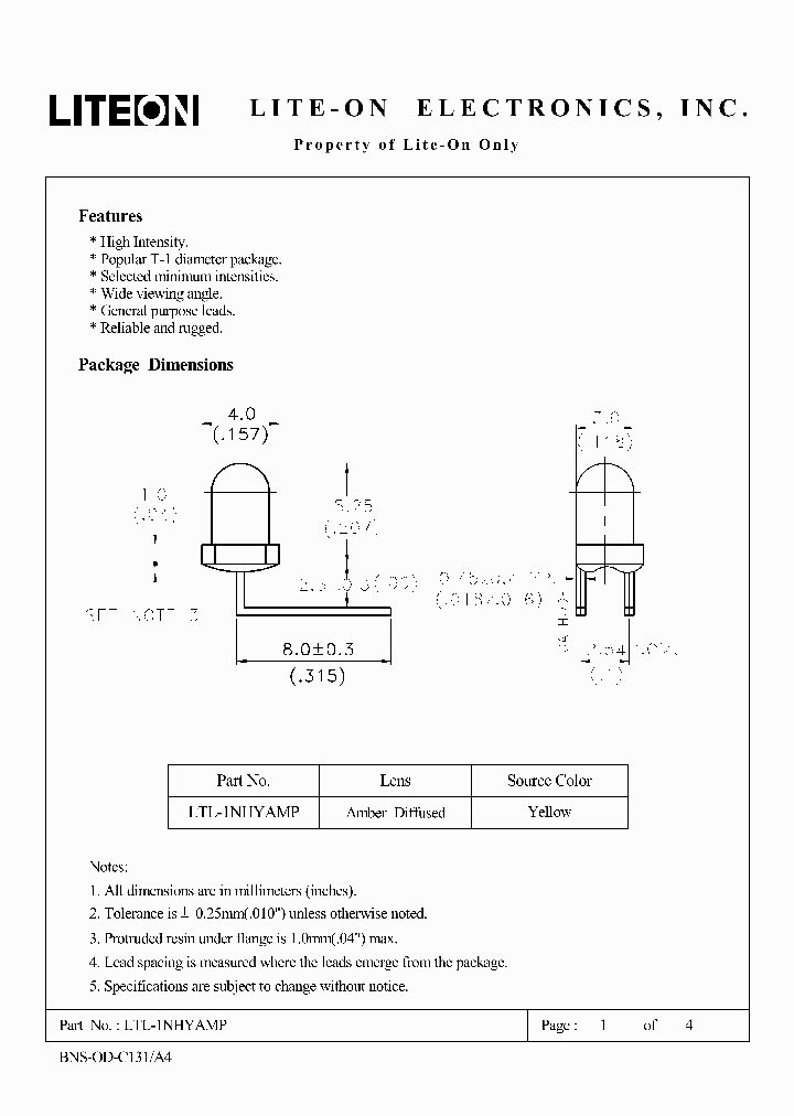 LTL-1NHYAMP_3770360.PDF Datasheet
