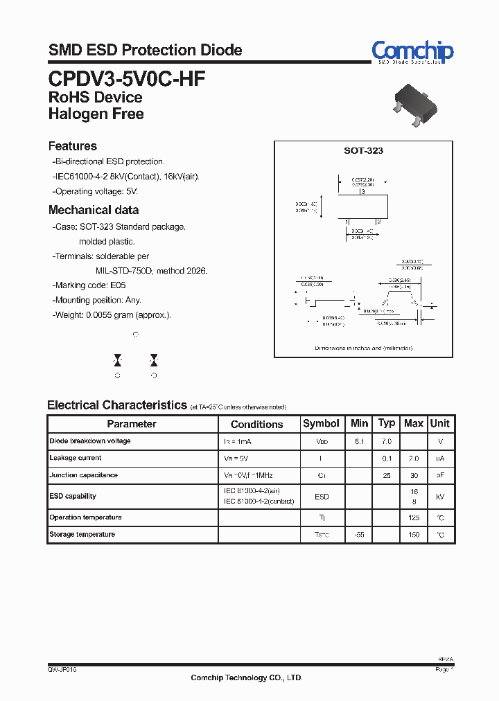 CPDV3-5V0C-HF_3920144.PDF Datasheet