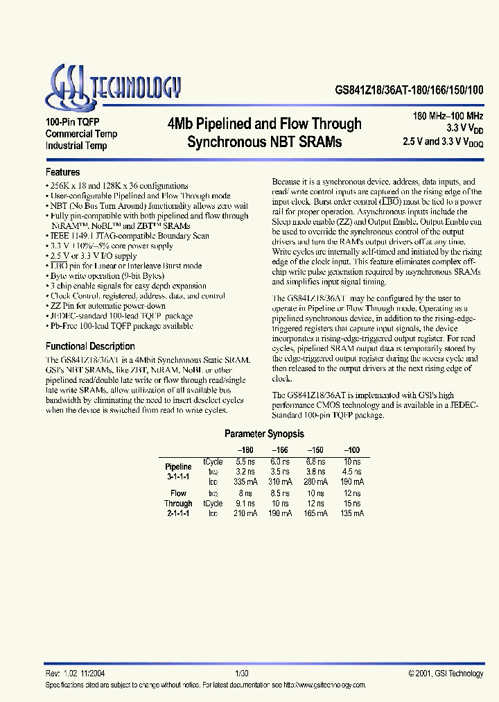 GS841Z18AGT-180_3768578.PDF Datasheet