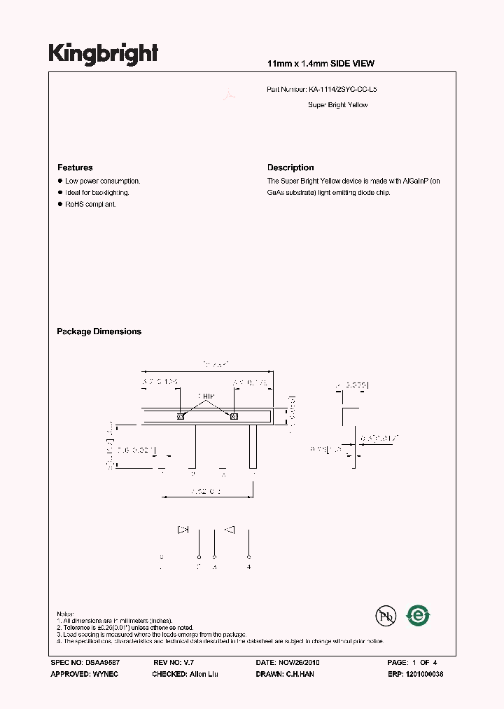 KA-11142SYC-CC-L5_3771227.PDF Datasheet