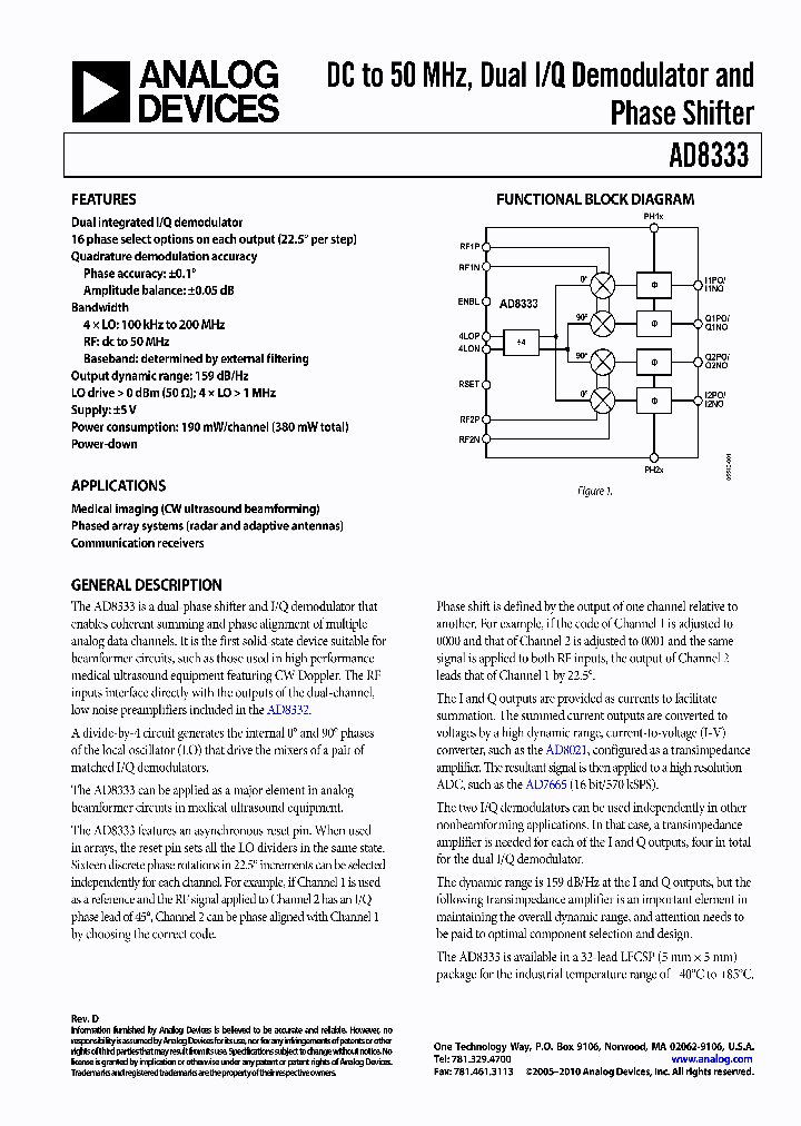 AD8333ACPZ-WP_3769834.PDF Datasheet