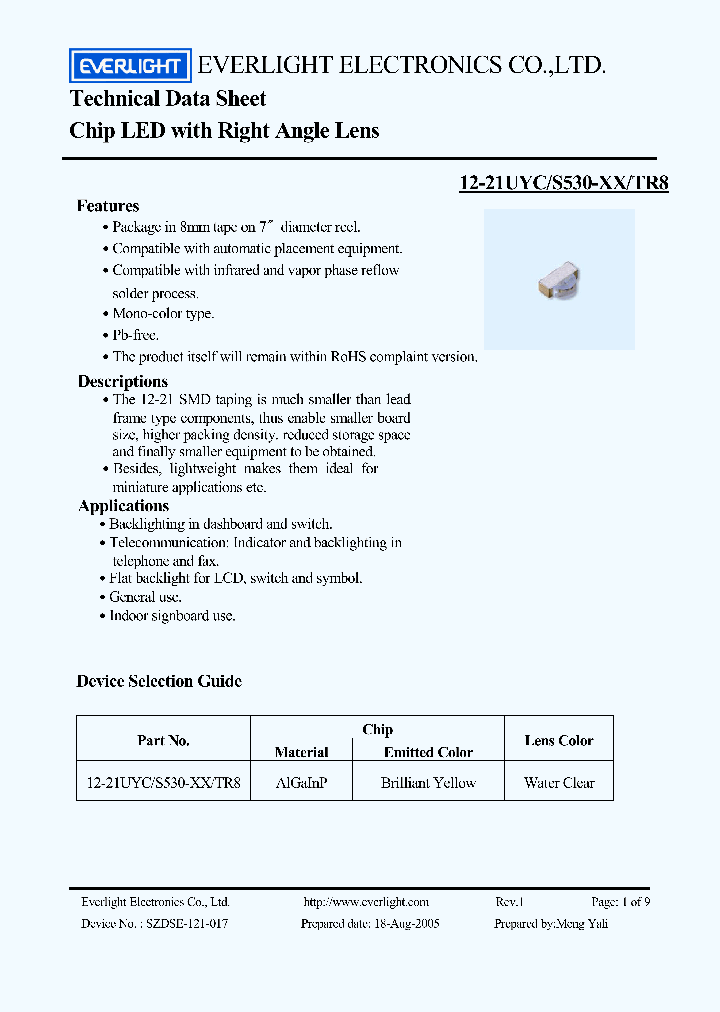 12-21UYCS530-A4TR8_3771210.PDF Datasheet