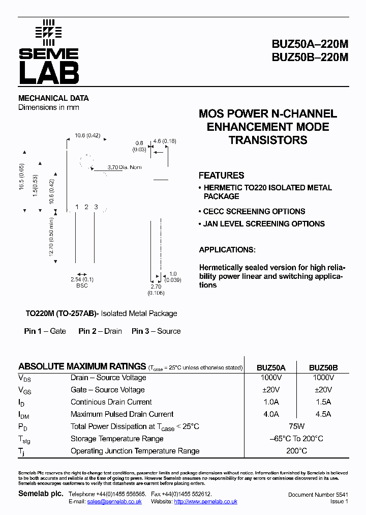 BUZ50B-220MR1_3772317.PDF Datasheet