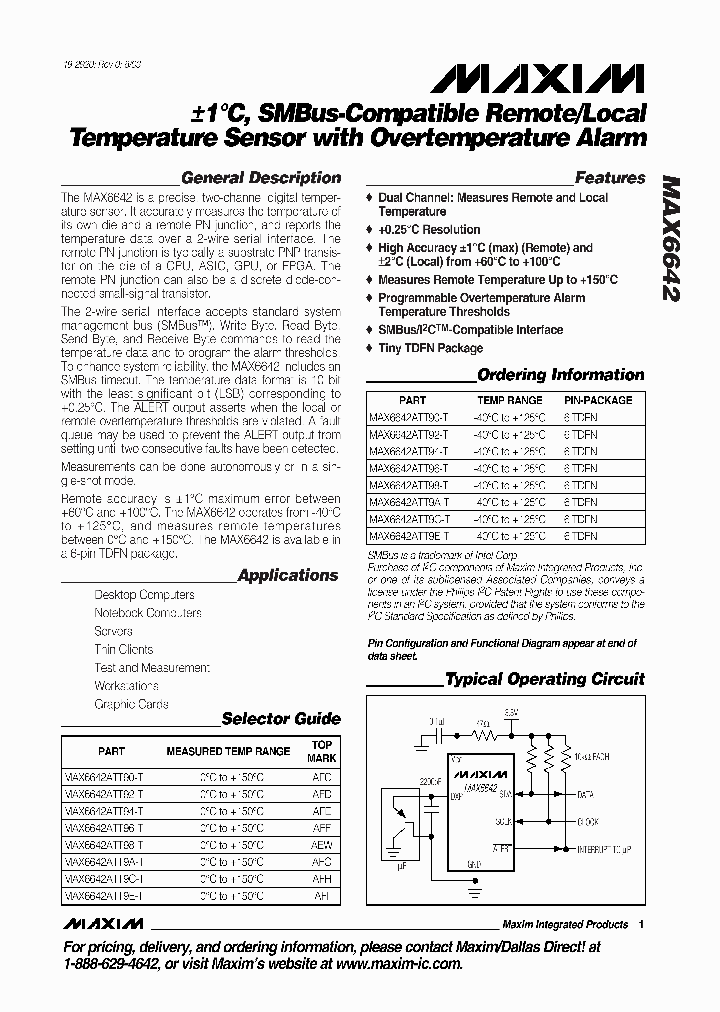 MAX6642YATT90T_3772246.PDF Datasheet