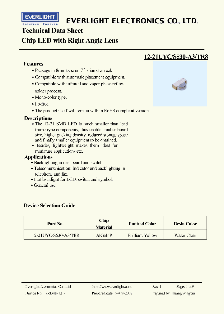 12-21UYCS530-A3TR8_3771209.PDF Datasheet
