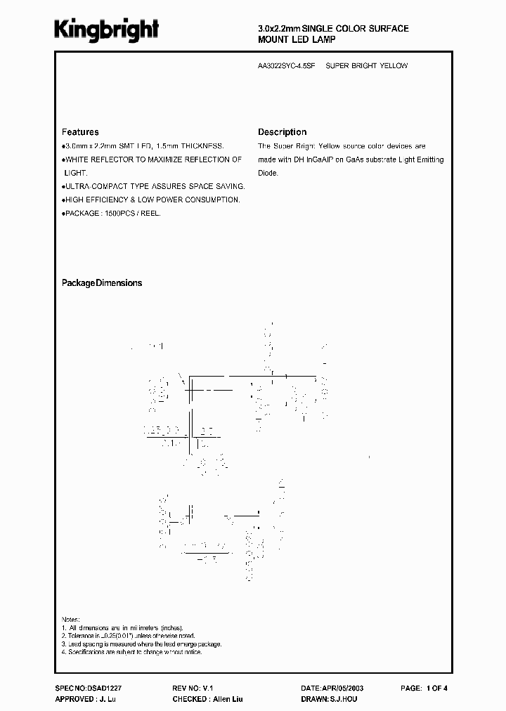 AA3022SYC-45SF_3771300.PDF Datasheet