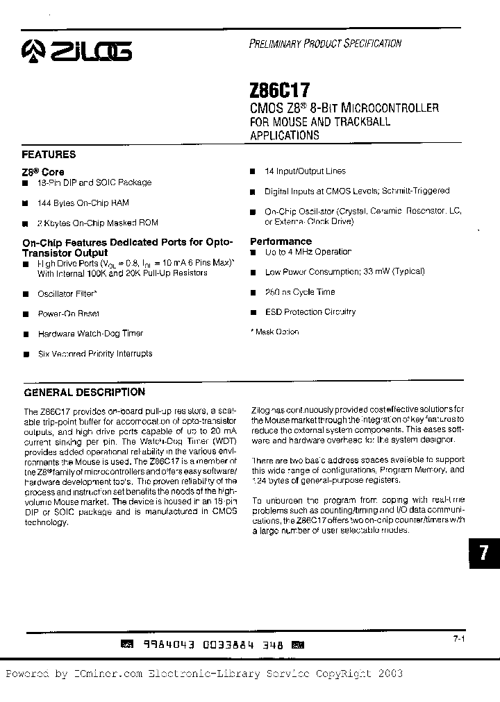 Z86C17-04PSC_3774211.PDF Datasheet