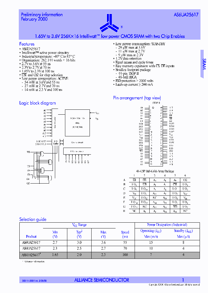 AS6UZ25617-55TI_3774040.PDF Datasheet