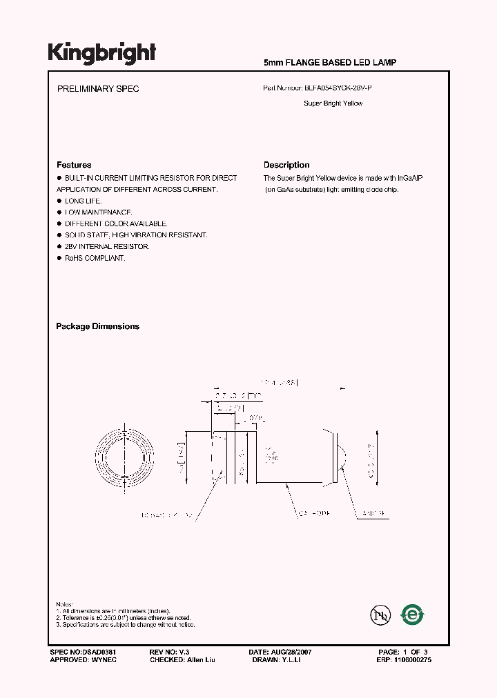 BLFA054SYCK-28V-P_3771517.PDF Datasheet
