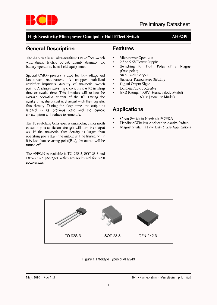 AH9249Z3-G1_3764528.PDF Datasheet