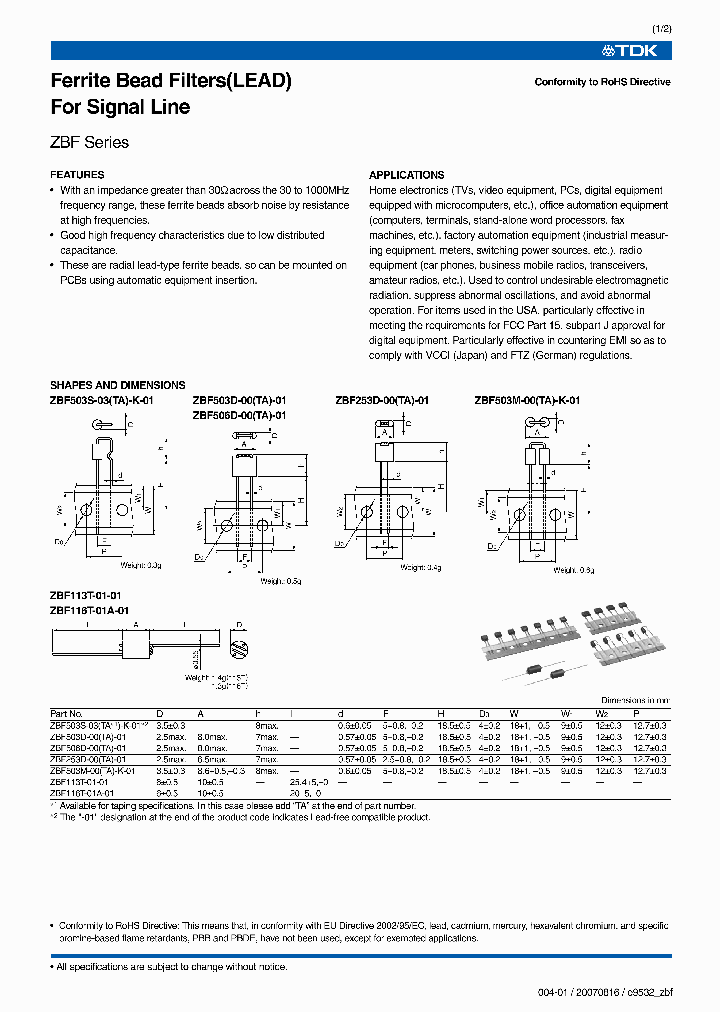 ZBF116T-01A-01_3775297.PDF Datasheet