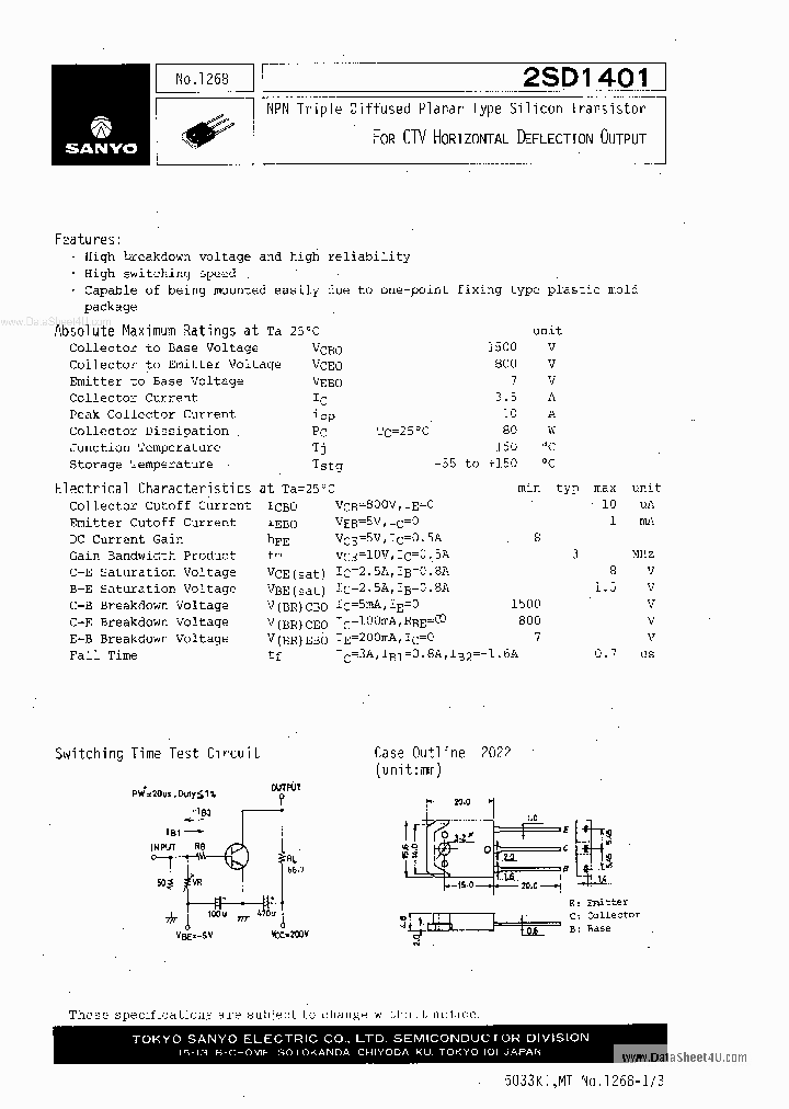 2SD1401_3952293.PDF Datasheet