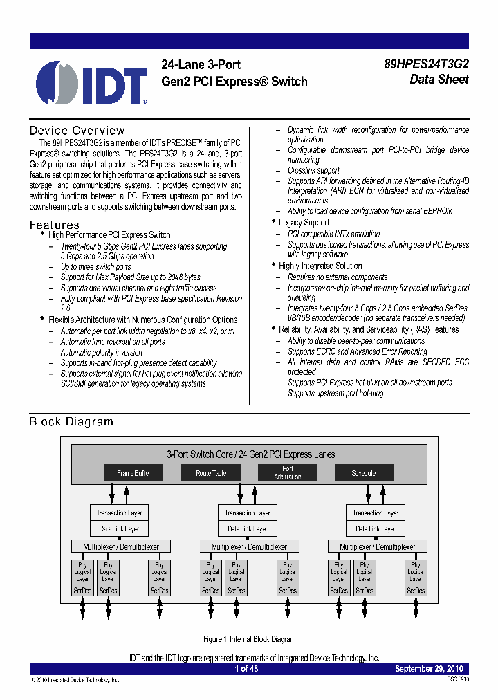 89HPES24T3G2ZCBLGI_3775639.PDF Datasheet