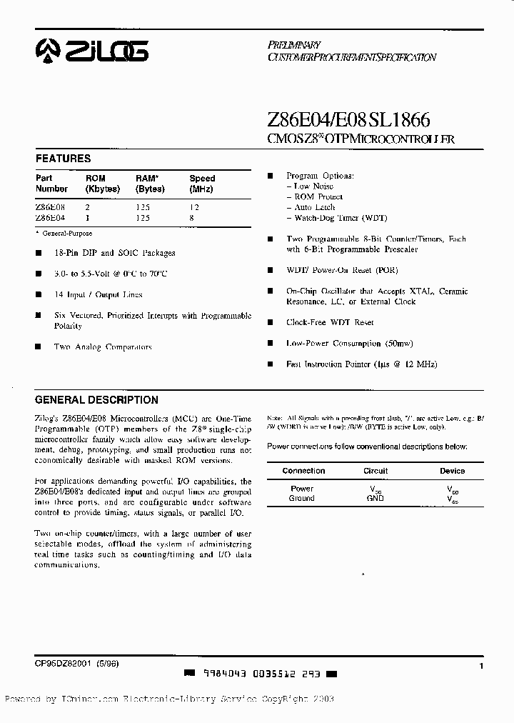 Z86E0812SSC_3776532.PDF Datasheet