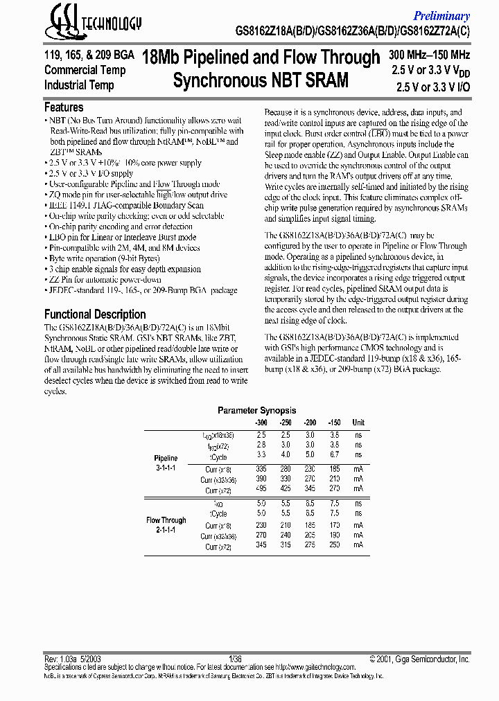 GS8162Z72AC-150T_3776018.PDF Datasheet